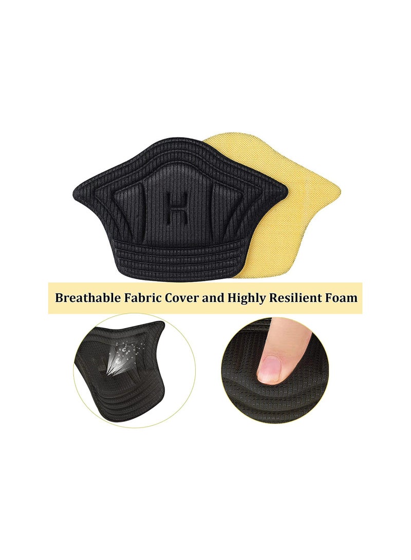 Silicone/Fabric Heel Grips Liner Cushions Inserts for Loose Shoes, Heel Pads Snugs for Shoe Too Big Men Women, Filler Improved Shoe Fit and Comfort, Prevent Heel Slip and Bliste (Black)… - Image 5