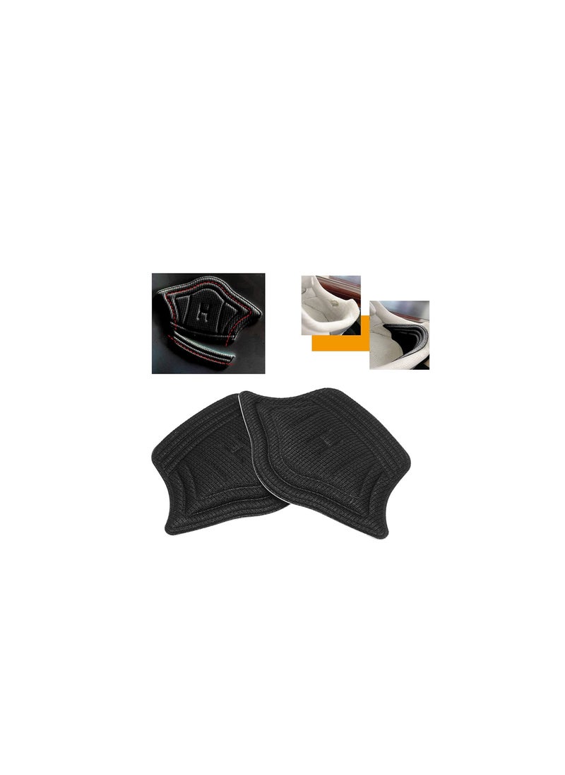 Generic Silicone/Fabric Heel Grips Liner Cushions Inserts for Loose Shoes, Heel Pads Snugs for Shoe Too Big Men Women, Filler Improved Shoe Fit and Comfort, Prevent Heel Slip and Bliste (Black)…  - Image 1