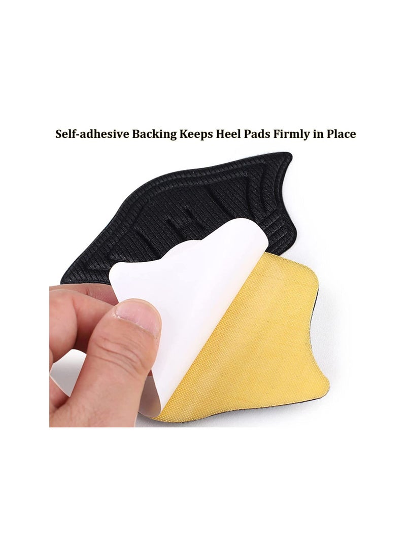Generic - Silicone/Fabric Heel Grips Liner Cushions Inserts for Loose Shoes, Heel Pads Snugs for Shoe Too Big Men Women, Filler Improved Shoe Fit and Comfort, Prevent Heel Slip and Bliste (Black)… - Image 1
