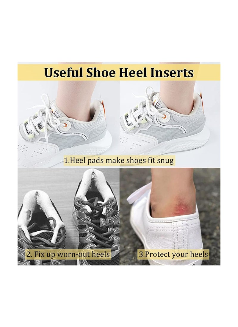 Generic - Silicone/Fabric Heel Grips Liner Cushions Inserts for Loose Shoes, Heel Pads Snugs for Shoe Too Big Men Women, Filler Improved Shoe Fit and Comfort, Prevent Heel Slip and Bliste (Black)… - Image 1