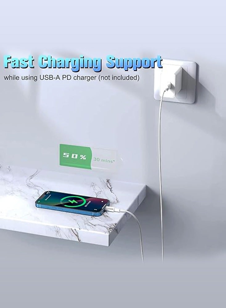 إي دوتس كابل شحن Lightning إلى USB متوافق مع iPhone 14/13/12/11 Pro/11/XS MAX/XR/8/7/6s Plus، iPad Pro/Air/Mini، iPod Touch - Image 3