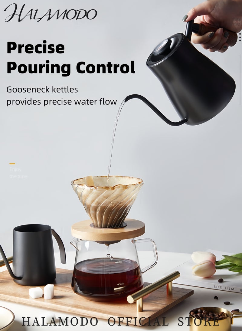 HALAMODO Coffee Kettle With Handle Black 23x12.80cm - Image 2