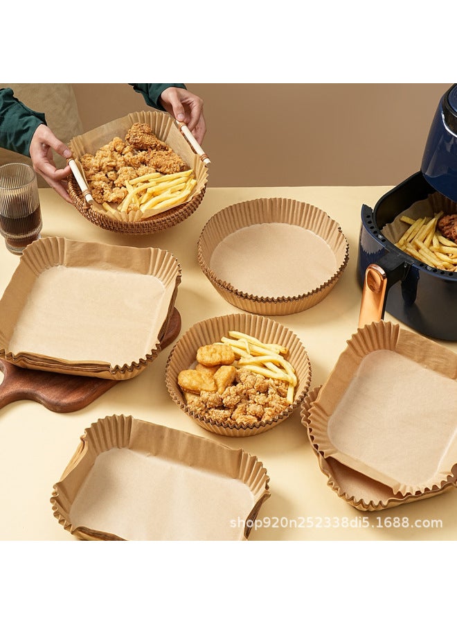 Food Grade Oil Absorbent Paper Kitchen Round Special Paper Wholesale Air Fryer Greasy Paper Tray Baking Baking Tray Silicone Oil Paper-Color:Opp Bag Packaging-Specifications:16*4.5cm Round Color [30 Pictures] - Image 4