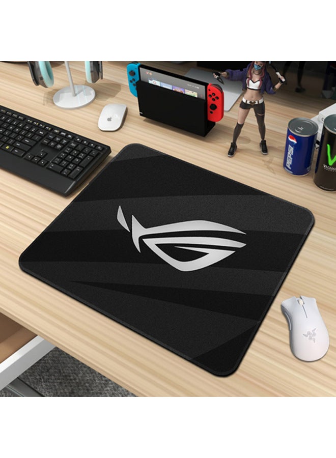 ROG Special Game Super Mouse Pad 4mm Thick Lock Edge Cloth Office Large Wholesale-Color:400x 350x 5mm Edge Lock-Pattern:ROG 【10-04】  - Image 1