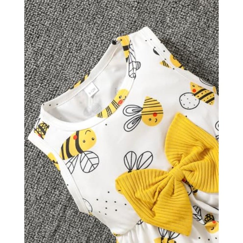 Rosibel Girls Dress and Cotton Cardigan Set for M3T Spring and Autumn Clothing - Image 5