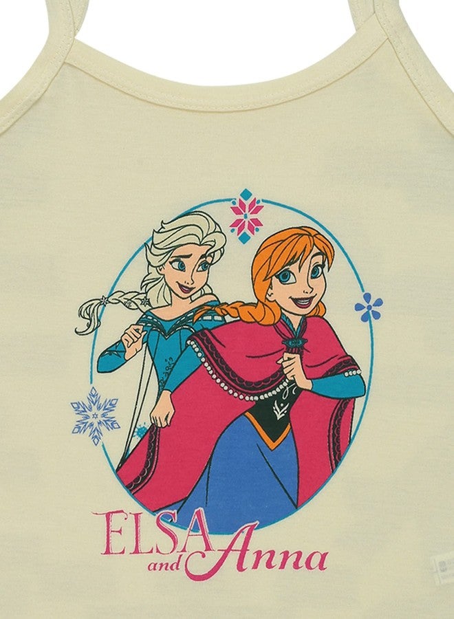 BODYCARE Girls Vest Dori Neck Sleeveless Frozen Pack of 6-Assorted - Image 3