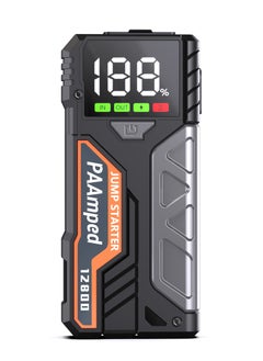 PAAmped Ultra Start Car Jump Starter for All Passenger Car 12800 mAh Power bank Portable Battery Jumper Pack 12V Emergency Light  - Image 1