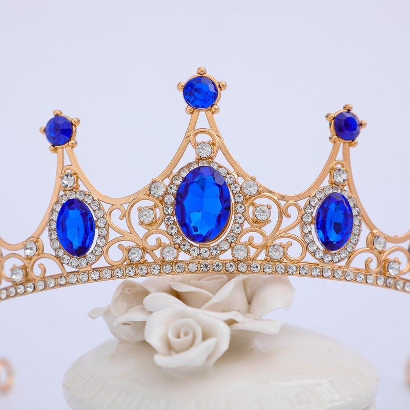 FORSEVEN Crystal Tiaras Birthday Crown for Women Wedding Rhinestones Princess Party Headbands Hair Accessories for Women and Girls Halloween Decorations Headband - Image 5