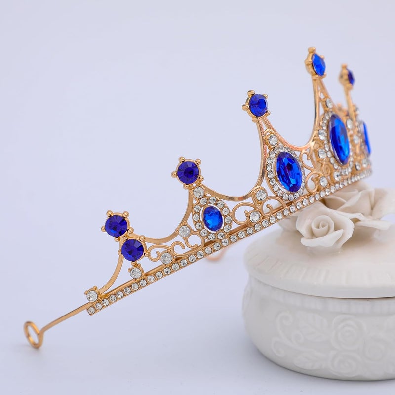 FORSEVEN Crystal Tiaras Birthday Crown for Women Wedding Rhinestones Princess Party Headbands Hair Accessories for Women and Girls Halloween Decorations Headband - Image 3