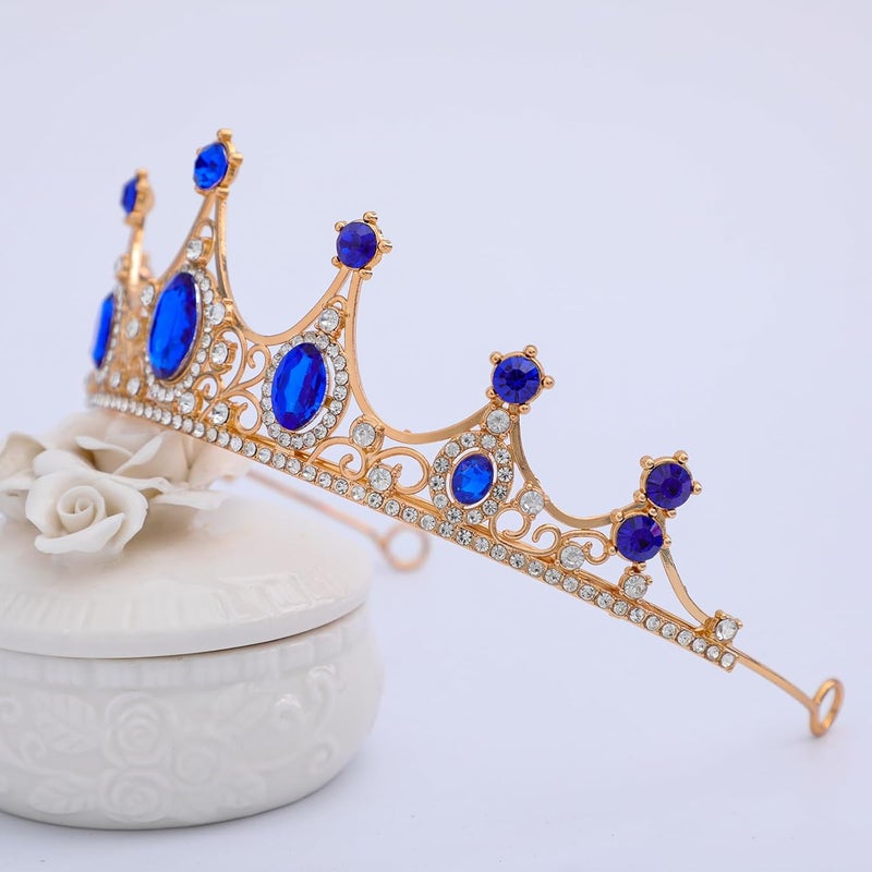 FORSEVEN Crystal Tiaras Birthday Crown for Women Wedding Rhinestones Princess Party Headbands Hair Accessories for Women and Girls Halloween Decorations Headband - Image 4