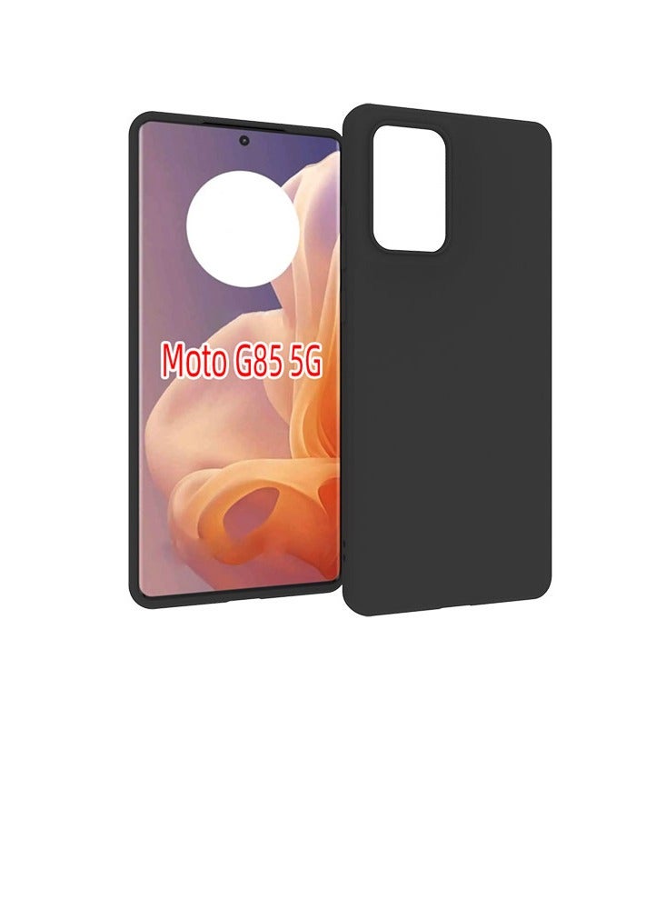 يوارب كينج غطاء حالة مع حماية سيليكون سائل ناعم مضاد للخدش لهاتف موتو G85 5G أسود - Image 1