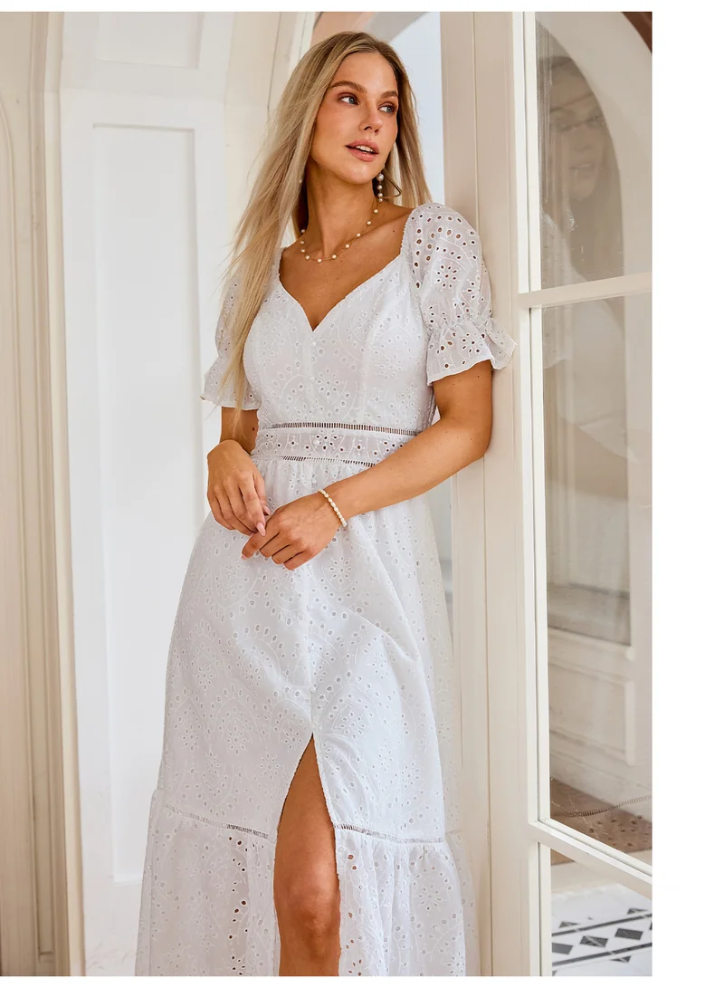 SIMPLEE Women's Summer Elegant DressLight & Comfortable Lightweight Cotton Blend Perfect for Outings