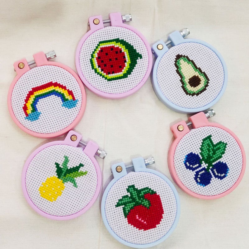 Small Children'S Cross Stitch Material Bag Key Chain Backpack Buckle Material Bag Children'S Embroidery Diy Material Bag - Image 4