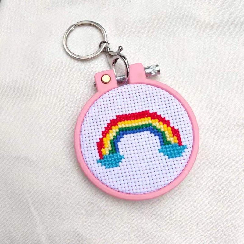 Small Children'S Cross Stitch Material Bag Key Chain Backpack Buckle Material Bag Children'S Embroidery Diy Material Bag - Image 1