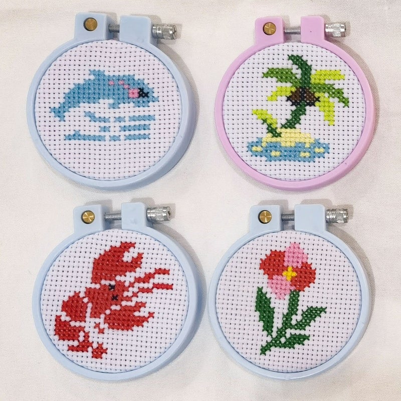 Small Children'S Cross Stitch Material Bag Key Chain Backpack Buckle Material Bag Children'S Embroidery Diy Material Bag - Image 5
