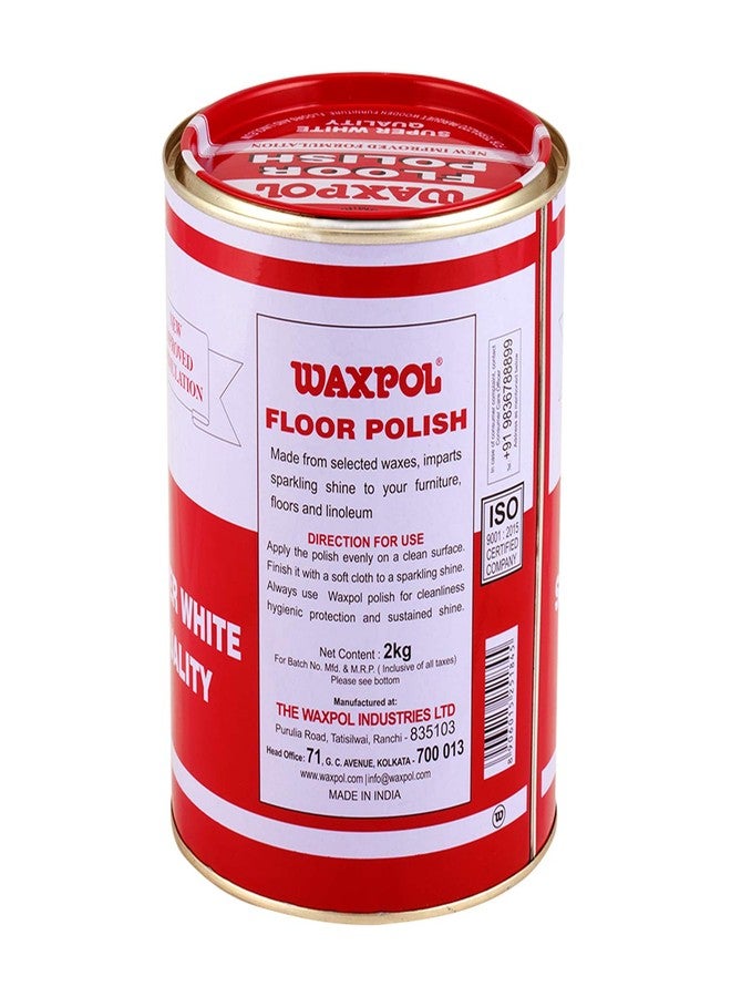 Waxpol Floor Polish (White/Neutral)2 Kg For Sparkling Shines to Floors, Tiles, Stone, Wood and Furniture - Image 5