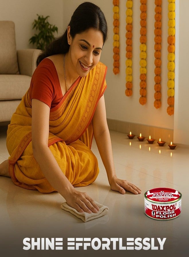 Waxpol Floor Polish (White/Neutral)2 Kg For Sparkling Shines to Floors, Tiles, Stone, Wood and Furniture - Image 2