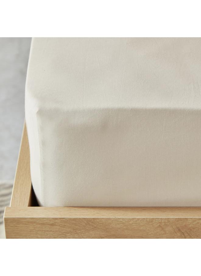 Essential Twin Bci Cotton Fitted Sheet 120X200 Plus 25 Cm  - Image 5