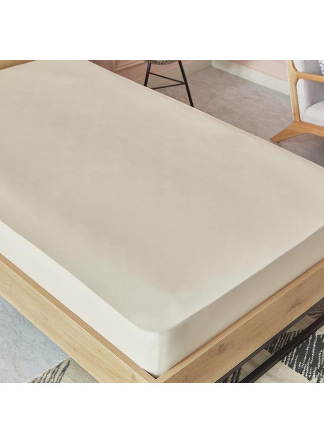 Essential Twin Bci Cotton Fitted Sheet 120X200 Plus 25 Cm  - Image 3
