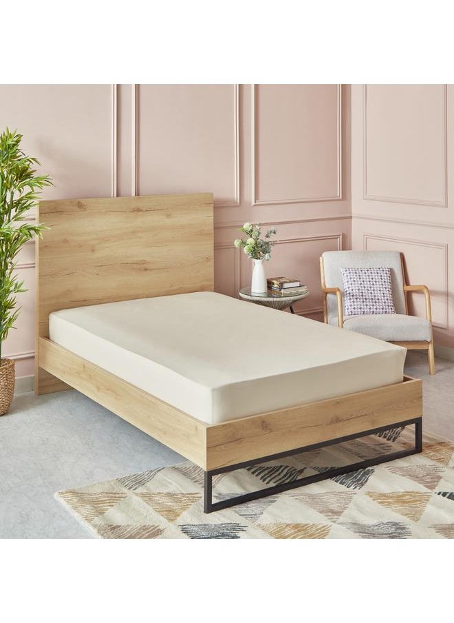 Essential Twin Bci Cotton Fitted Sheet 120X200 Plus 25 Cm  - Image 1