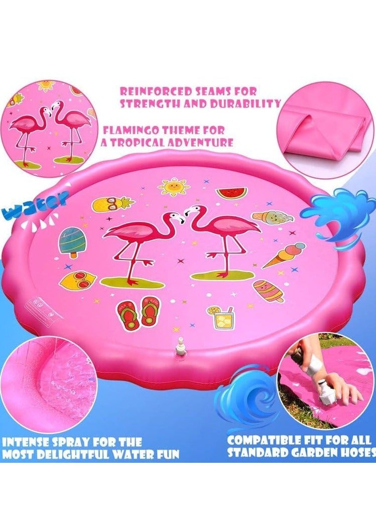 Sprinkle and Splash Play Mat, Water Sprinkler Pad for Kids, Colorful Splash Mat, Ideal for Garden, Yard, Party Swimming Pool  - Image 3
