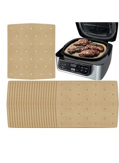 General 100 Pieces Of Disposable Double-Sided Silicone Oil Paper Parchment Paper For Air Fryers 10.1x8 Inches  - Image 2