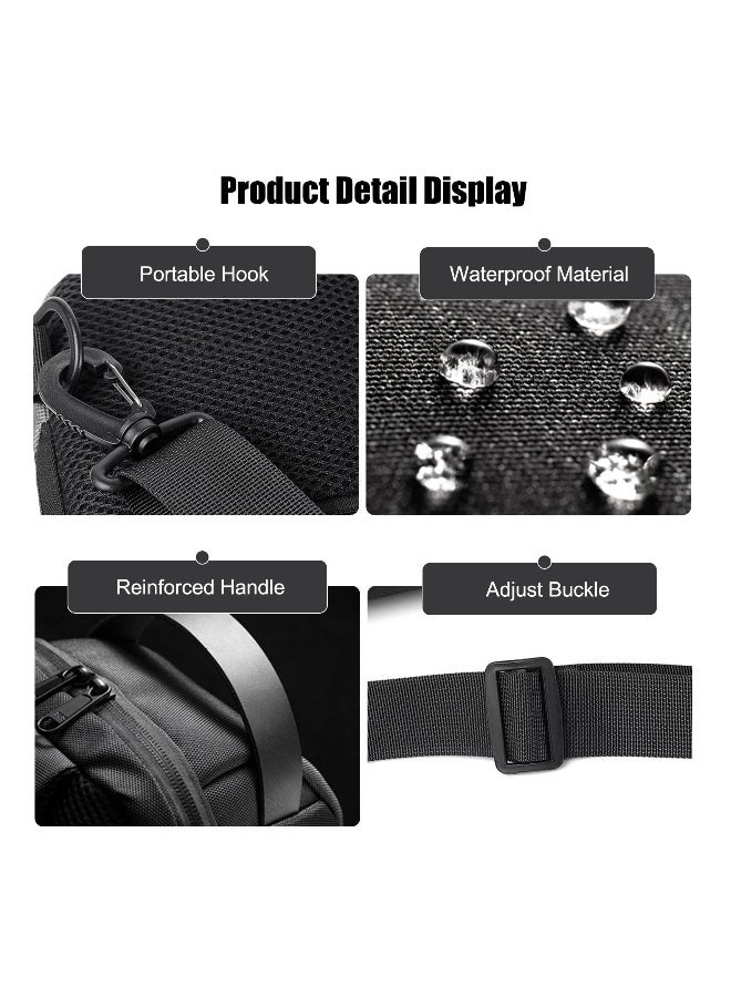 Anti-Theft Sling Bag Chest Shoulder Backpack Crossbody Bags for Men Women Cover Pack Hiking Small Rucksack with USB Charging Port for Business Travel Hiking Bicycle Sport Gym Pack(Blue) - Image 5