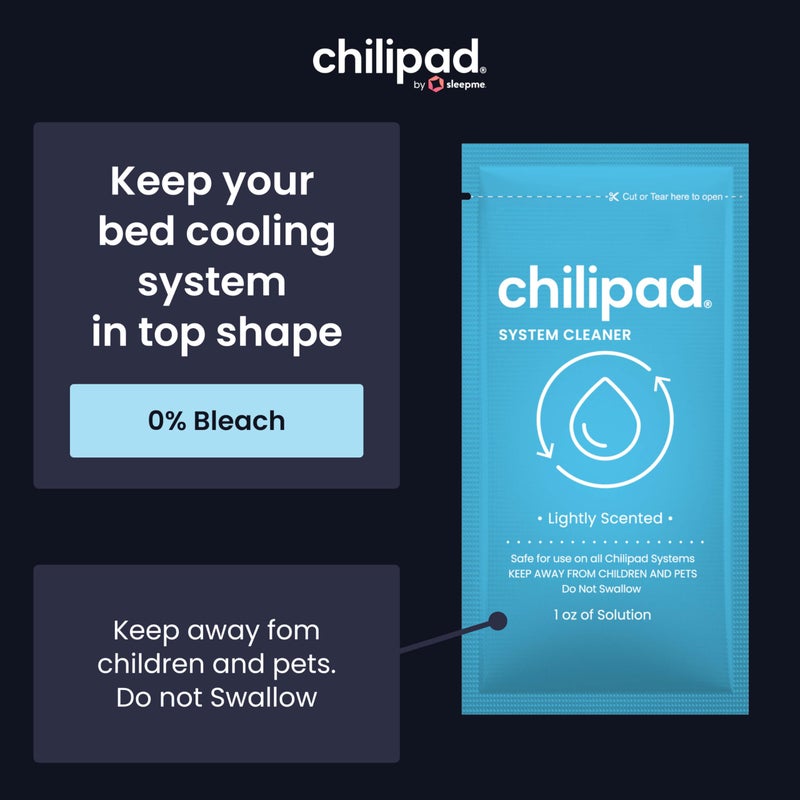 Sleepme Chilipad Sleep System Cleaner â€“ For Regular Maintenance and Deep Cleaning of the Chilipad Bed Cooling Systems â€“ 1 Ounce of Cleaning Solution (3 Pack) - Image 4