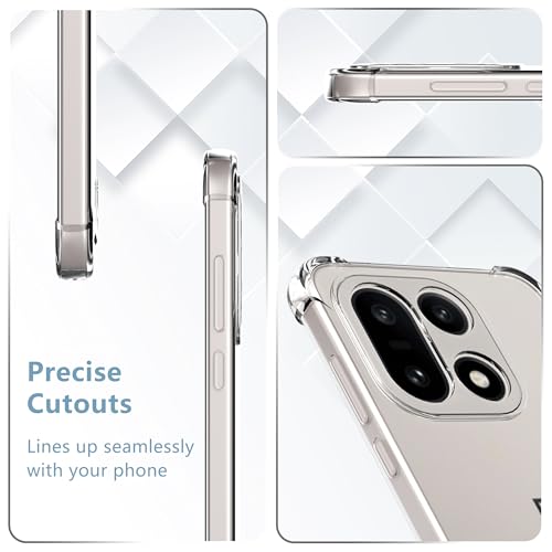 Lustree Crystal Clear Hybrid Case for OnePlus 15 5G | Shockproof Bumper Edge Protection | 360?? Transparent Back Cover - Image 3