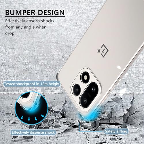 Lustree Crystal Clear Hybrid Case for OnePlus 15 5G | Shockproof Bumper Edge Protection | 360?? Transparent Back Cover - Image 5