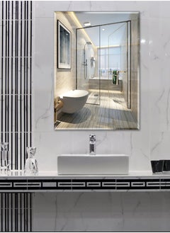 CityRiya-Long Wall Mirror Full Length Mirror Self Adhesive Mirror Full Body Mirror Wall-Mounted Bathroom Mirror Modern Large Hanging Dressing Mirror for Bedroom, Living Room  - Image 4
