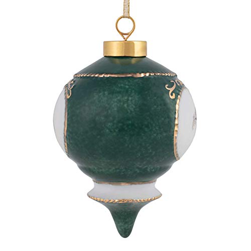 CBE Happy 50th Wedding Anniversary Victorian 4.5 Inch Porcelain Hanging Ornament - Image 4