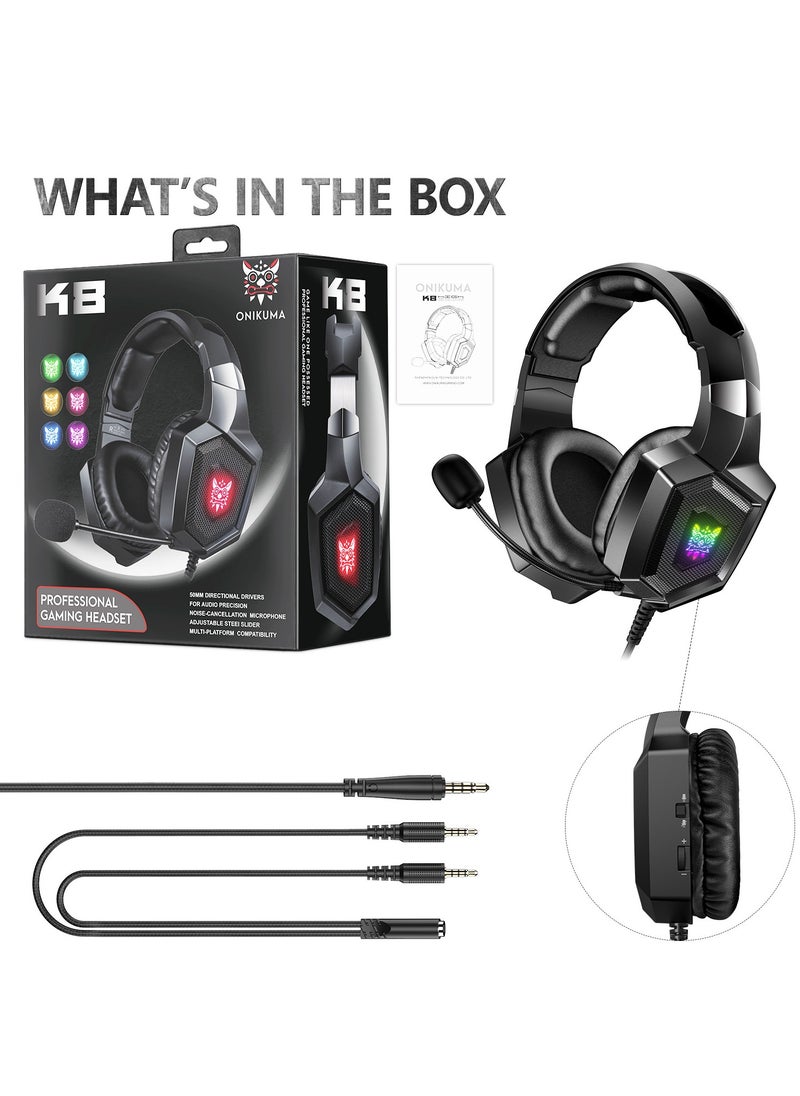 onikuma - K8 Gaming Headset With Microphone - Image 1