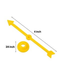 Tatuo 4 Inch 40 Pieces Game Spinner Plastic Arrow Spinners Board Magnetic Arrow Toys For Party School Home Usingboard Spinner 4 Colors  - Image 2
