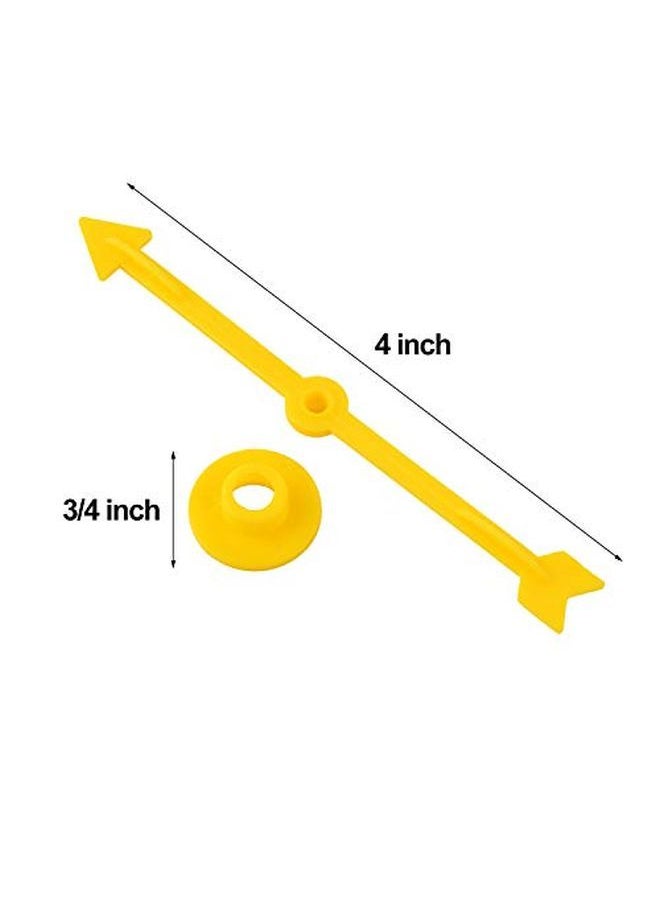 Tatuo 4 Inch 40 Pieces Game Spinner Plastic Arrow Spinners Board Magnetic Arrow Toys For Party School Home Usingboard Spinner 4 Colors  - Image 2