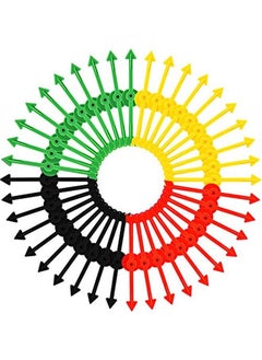 Tatuo 4 Inch 40 Pieces Game Spinner Plastic Arrow Spinners Board Magnetic Arrow Toys For Party School Home Usingboard Spinner 4 Colors  - Image 1