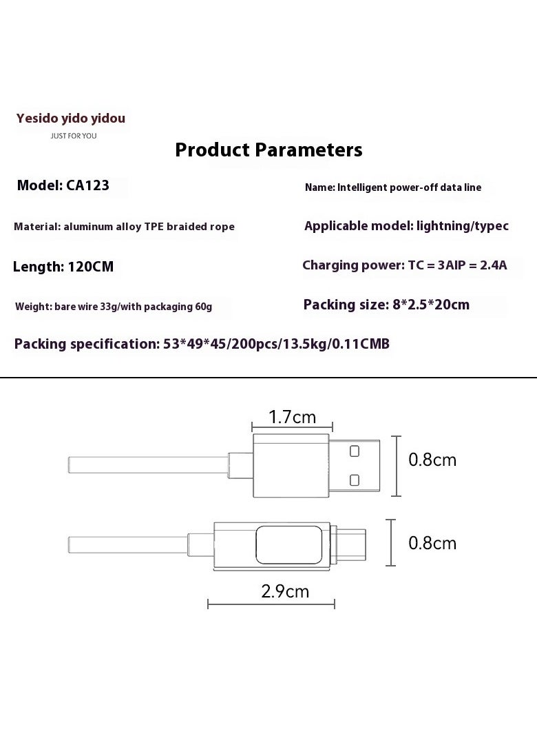 xozgdovg - Three-in-one charging cable with data line, three-in-one multi-connector fast charging mobile phone. - Image 1
