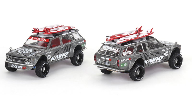 Mini GT Models True Scale Miniatures Model Car Compatible with Nissan Datsun KAIDO 510 Wagon 44 Kaido Offroad V1 164 Diecast Model Car Kaido House KHMG121 - Image 3