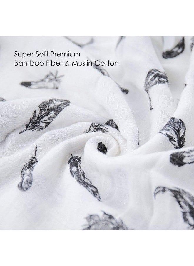 MOM'S HOME - Organic Cotton Baby Muslin Swaddle012 Monthspack Of 3 Panda Monkey Rabbit - Image 1