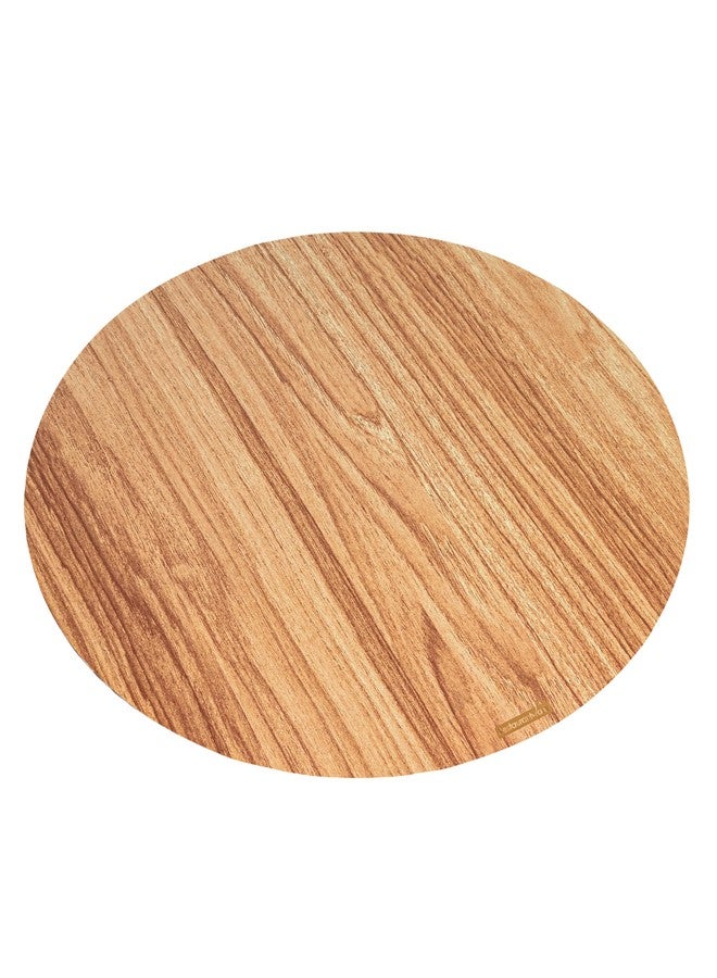 Restaurantware Cater Tek 13.8 Inch Charcuterie Boards 10 Faux Wood Cheese Boards - Round Stackable Paper Cardboard Charcuterie Boards Disposable For Serving At Catered Events - Image 2