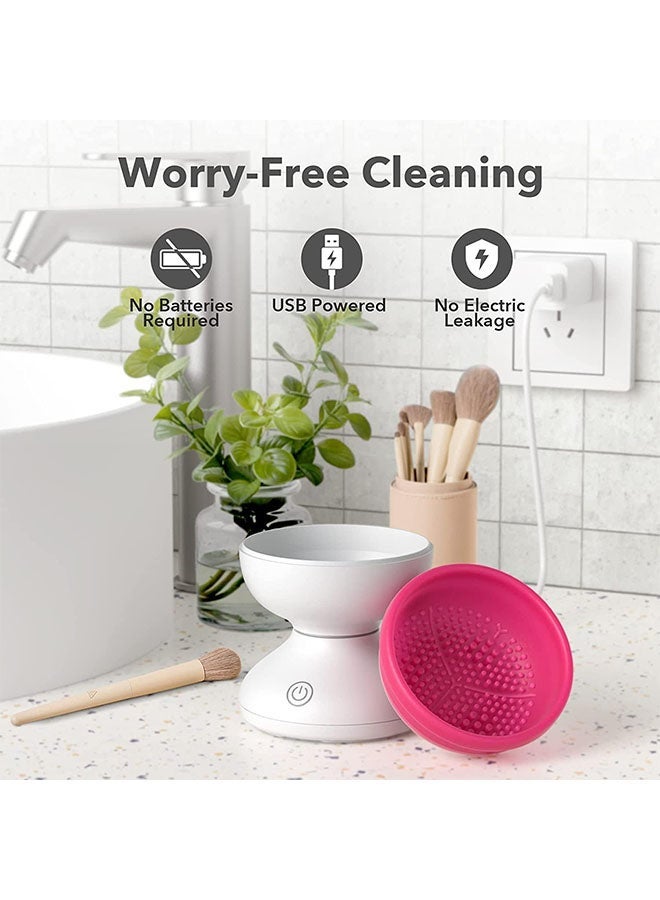 Captaintech Electric Makeup Brush Cleaner Usb Design Various Sizes Makeup Brush Cleaning Set For Wedding - Image 5