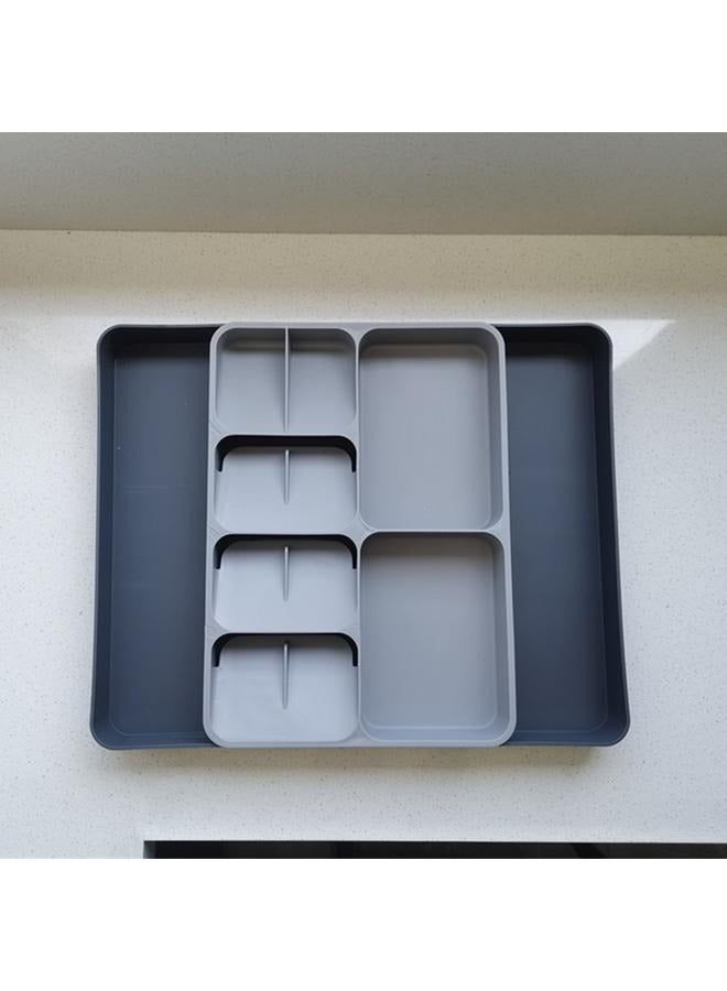 Multifunctional Expandable Kitchen Cutlery Drawer Trays and Closet Storage organizer for Storing Utensils - Image 5