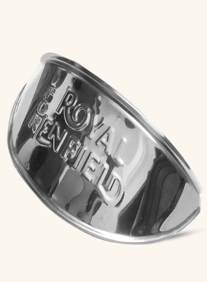 PM Enterprises غطاء رأس من شركة PM Enterprises (فضي) لحامل مصباح الدراجة النارية Royal E. Classic Standard 350 + 500 - Image 3