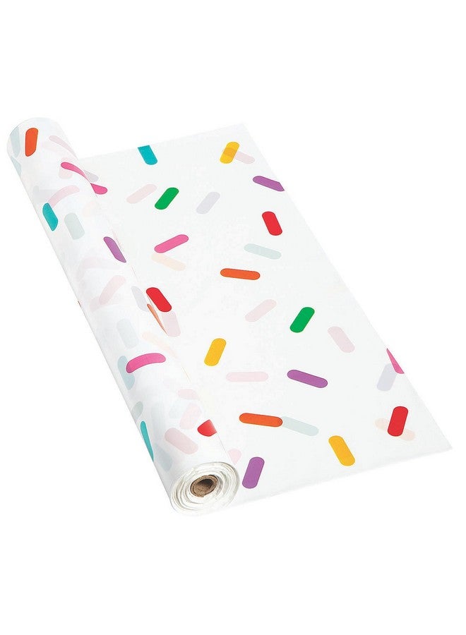 فن إكسبريس لفافة مفرش طاولة بلاستيكي بنقشة عيد الميلاد - لفافة بطول 100 قدم - لوازم الحفلات - Image 1