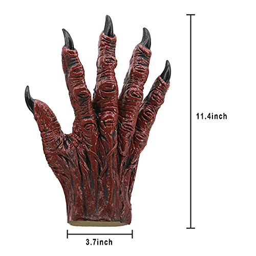 MioCloth Scary Monster Glove Halloween Theme Party Horror Evil Ghost Costume Latex Paw Gloves Cosplay Supply for Men Women - Image 3