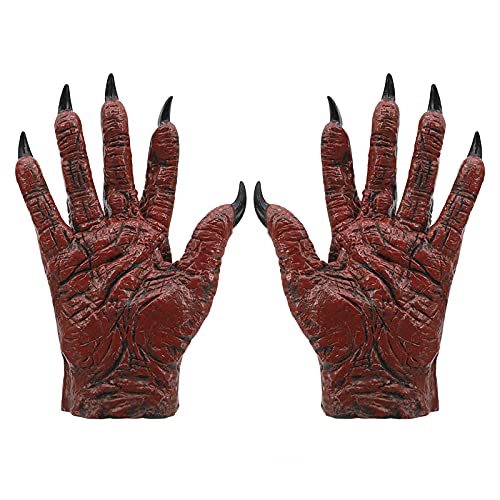 MioCloth Scary Monster Glove Halloween Theme Party Horror Evil Ghost Costume Latex Paw Gloves Cosplay Supply for Men Women - Image 2
