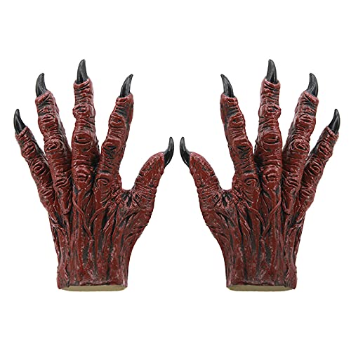 MioCloth Scary Monster Glove Halloween Theme Party Horror Evil Ghost Costume Latex Paw Gloves Cosplay Supply for Men Women - Image 5