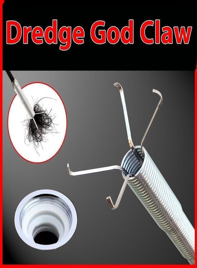 ZAKOFOL Drain Cleaner Stainless Steel Wire for Kitchen Sink, Bathroom & Floor Drains | Unblocked Kitchen Bath Basin Hairs Remover | Flexible Stainless Steel Pipe Cleaning Tool | - Image 5
