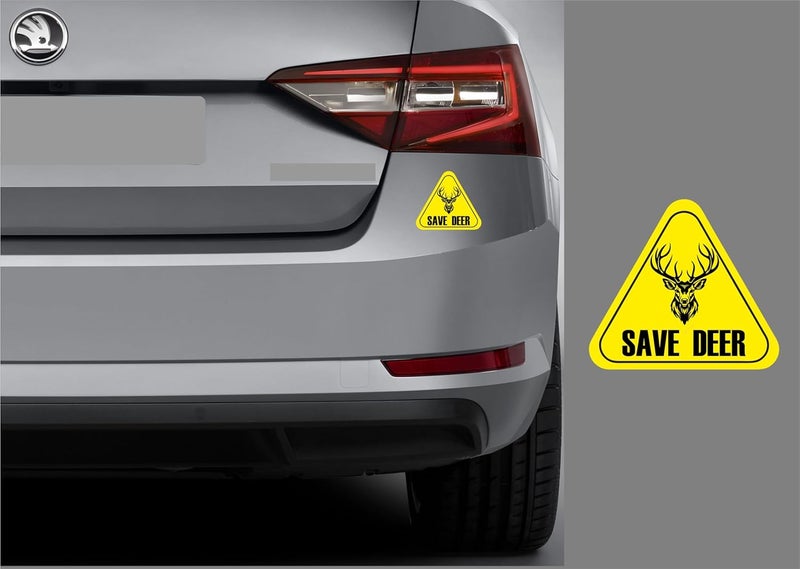 BIG FLAG BFRC 3D Embossed Bumper Stickers for All Cars Bikes Pack of 1 (Save Wildlife) (Save Deer) - Image 2