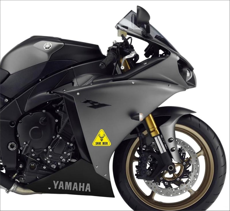 BIG FLAG BFRC 3D Embossed Bumper Stickers for All Cars Bikes Pack of 1 (Save Wildlife) (Save Deer) - Image 5